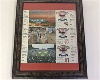 Unused Indians Final Season Tickets Cleveland Municipal Stadium 