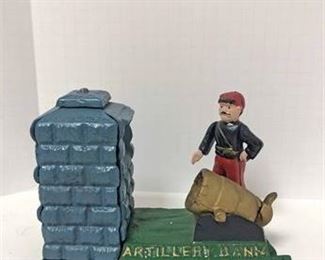 Vintage Mecanical Artillery Bank 