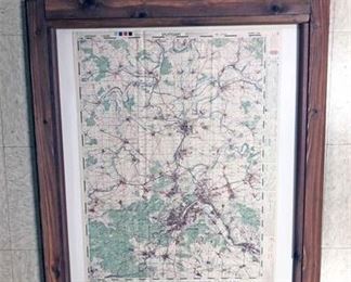 WWII First Edition Stuttgart Germany Map
