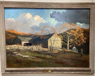 Eric Sloane oil on board