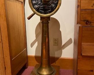 English brass ships engine room telegraph in superb condition