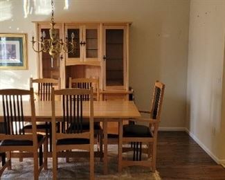 China cabinet and dining room table
