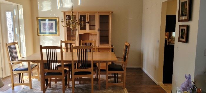 China cabinet and dining room table