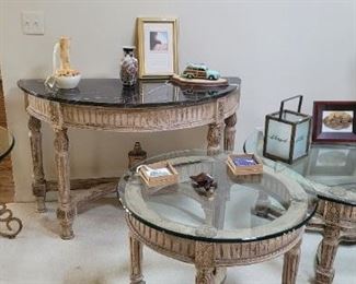 Sofa and end tables