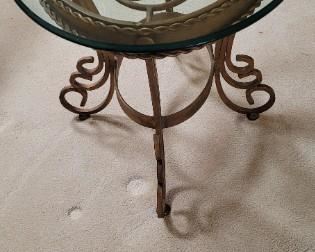 Heavy metal end table
