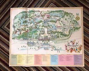 Mint Condition 1974 Walt Disney World Magic Kingdom Map