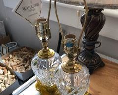 Pair of Waterford table lamps