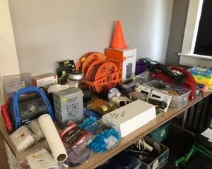 Tools, housewares, one of a kind items.