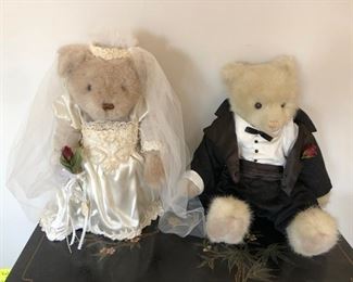 GUND bear wedding couple