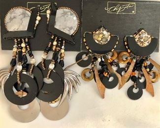 $30 ea Chipita signed clip earrings 
