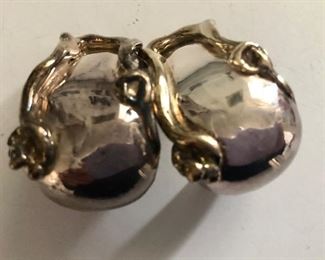 $20 Sterling silver clip earrings.    1.2"L and 0.95"W