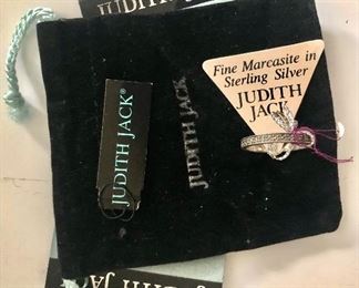 JUDITH JACK $15 Marcasite and sterling silver ring.  Size: 10 