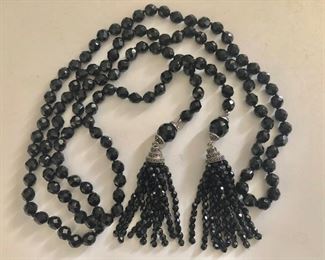 $75 Judith Jack Lavalier tassle necklace.  54"L 