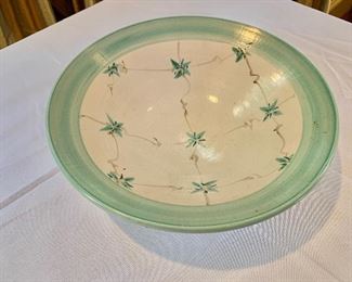 $50 - Signed artisan bowl - 3.5" H, 12" diam.