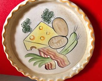 $24 - Quiche baking dish - 1.25" H, 12" diam. 