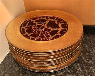 $280 - Neiman Marcus Made in Italy chargers set of 12.  Each 12.5" diam. 