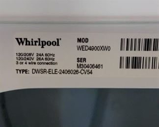 whirlpool dryer