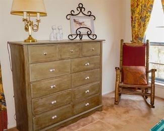 Tall chest and rocking chair