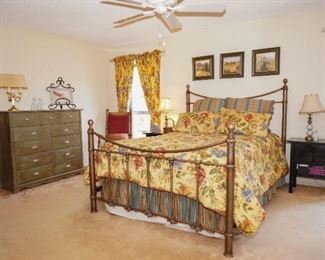 View of the master bedroom