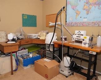 Inside the sewing room