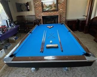 This Vintage Brunswick 9x4 Pool Table Available For Sale NOW - $1800 Including Moving & Setup