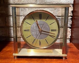 Bulova clock, 8" x 8", was$12 , NOW $9