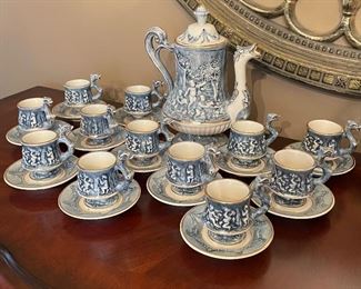 Capodimonte tea serving set - Cherub, Serpent, Satyr, including sugar and creamer (next picture), was $375, NOW $275