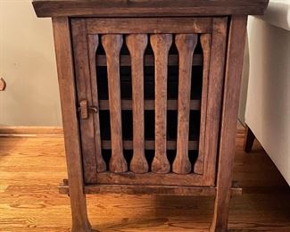 End table wine storage cabinet, 25” x 17” x 32”H, was $165, NOW $145
