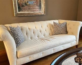 Walter E Smithe sofa, 85” x 38”D x 33”H, $595