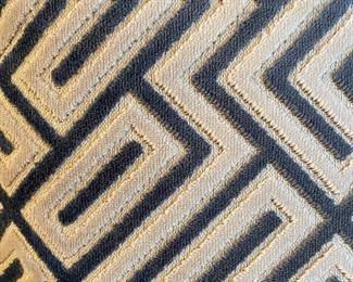 Closeup of pillow fabric.