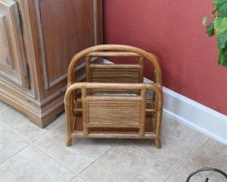 Rattan Magazine Rack