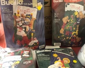 Bucila felt Christmas socks kits. 