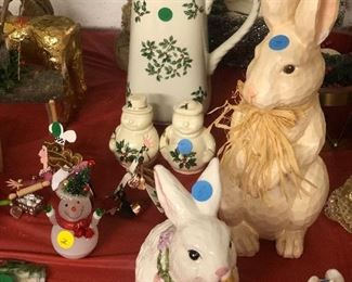  Not to forget Easter bunnies.  