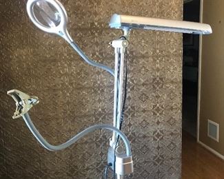 For you sewers and crafters a magnifying lamp. 