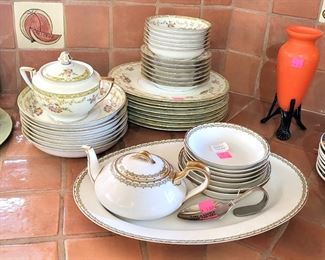 Noritake Arlene and Haviland Greek Key china - the Noritake set sold