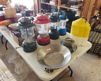 Wells Fargo gold panning items, lanterns, etc.