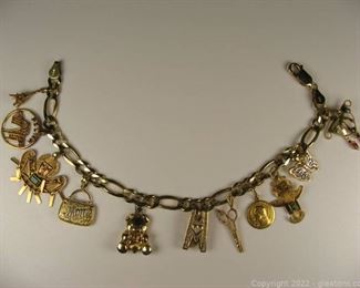 Beautiful 10kt Charm Bracelet