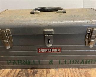 Vintage Craftsman Metal Tool Box