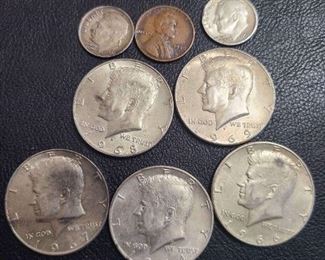 Half Dollars and pre-1964 coins