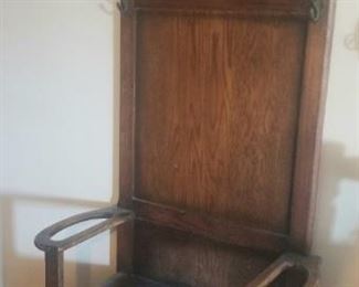 Handy antique hall tree 
