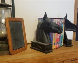 Cast iron book ends