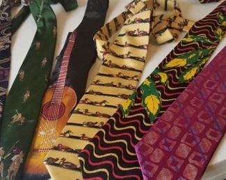 A fabulous selection of vintage ties
