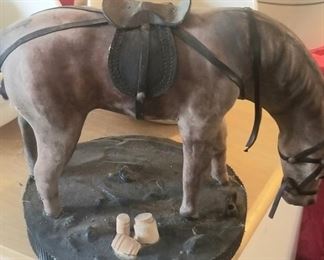 vintage plaster horse