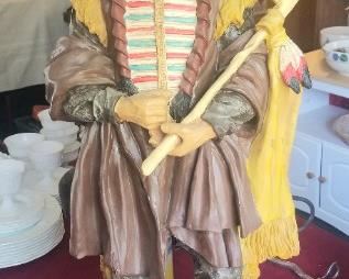 Large Native American statue 