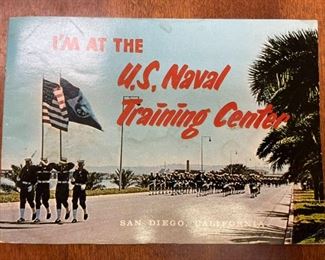 Vintage US Naval Training Center Photo Album San Diego 1955 Booklet Pamphlet ephemera Paul B. Lowney