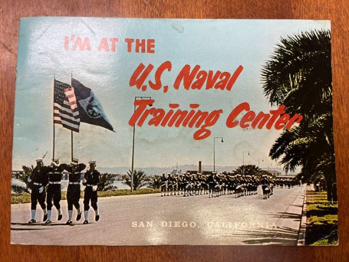 Vintage US Naval Training Center Photo Album San Diego 1955 Booklet Pamphlet ephemera Paul B. Lowney