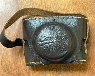 Crystar Mini Vintage Spy Camera Made in Japan With Brown Leather Case Post WWII