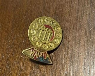Vintage WMAQ TTT News The Daily News Pin Collectible Rare 1926