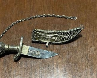 Comes out of the scabbard