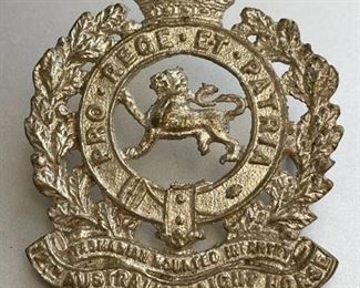 WWI Tasmania Mounted Infantry 1903-1912 Turned into 12th Australian Light Horse Pro Rege Et Patria